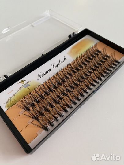 Накладные ресницы пучки для макияжа 20D/изгиб C