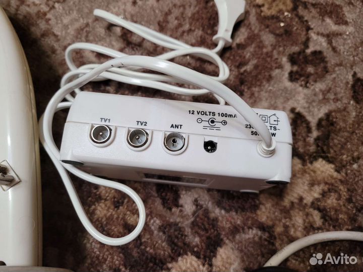 Антенна уличная, с усилителем на 2 тв