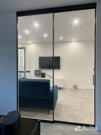 Перегородка из стекла под ключ