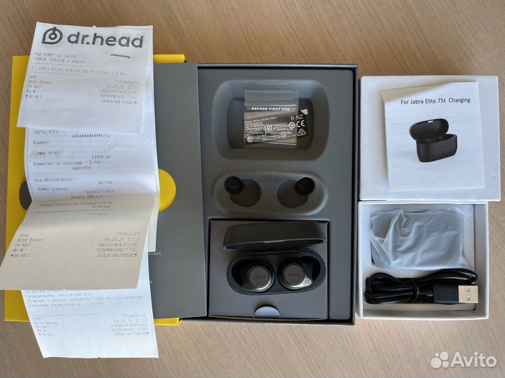 Jabra Elite 75t - черные