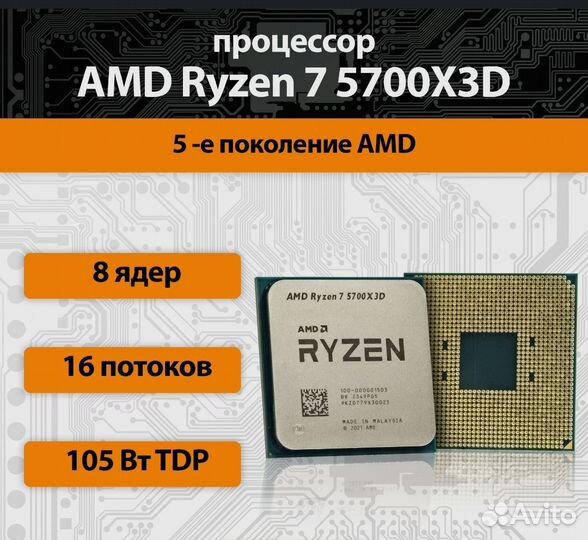 Новый Процессор Ryzen 7 5700X3D OEM