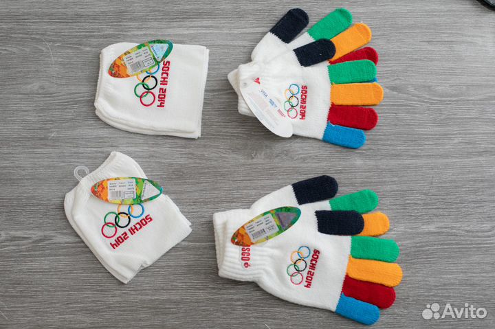 Олимпийские перчатки и митенки Сочи 2014