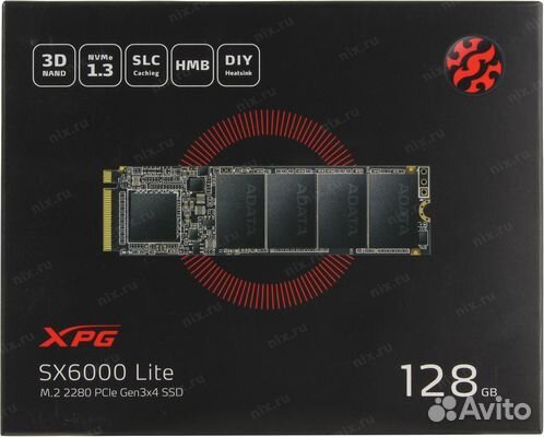 Накопитель SSD A-Data ASX6000LNP-128GT-C 128Гб M.2