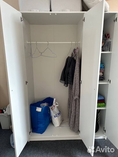 Шкаф белый распашной бу