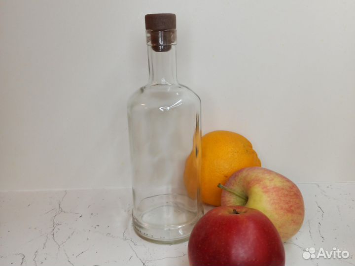 Бутылка стекло 0.5 с пробкой
