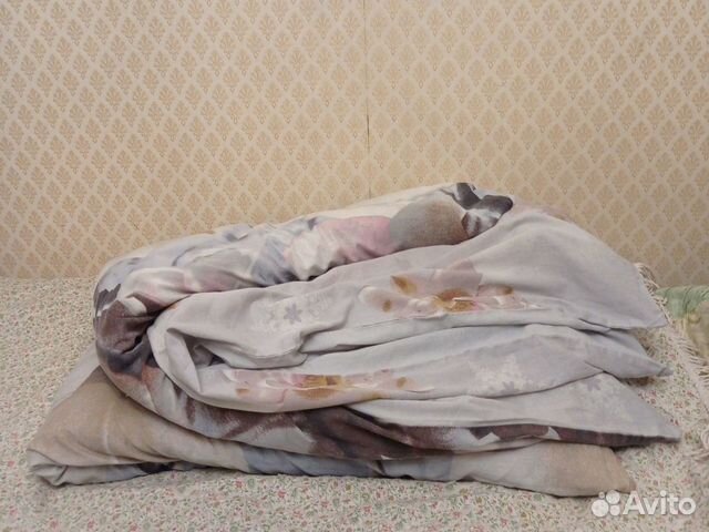 Одеяло теплое ватное СССР 130см х192см объявление продам