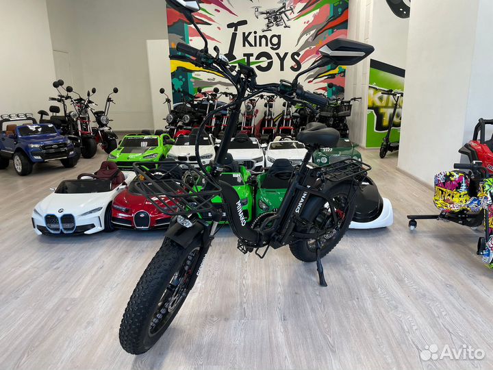 Электровелосипед Minako F11 Black Wheels NEW