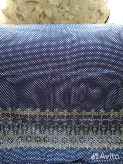 Отрез ткани с вышивкой 5м