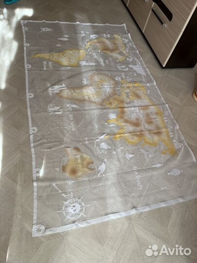 Шторы тюль карта для детской