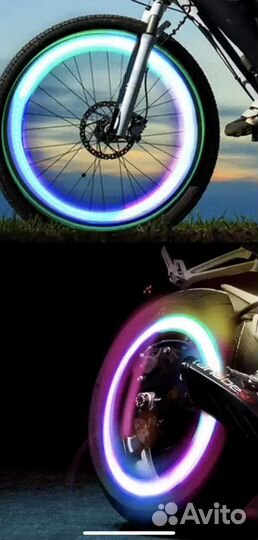 Фонарь колёсный светодиодный (авто, мото, вело