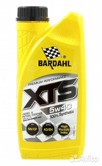 Bardahl 5W40 син. xtс A3/B4,API SN/CF 1л. новое