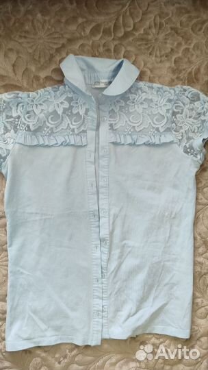 Рубашка блузка школьная 3 штуки