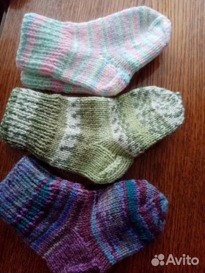 Носки ручной вязки. Вязаные носочки