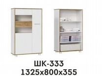 Шкаф-витрина белый Свен шк-333 80 см