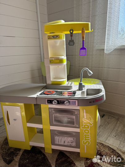 Детская кухня smoby tefal и стул Икеа