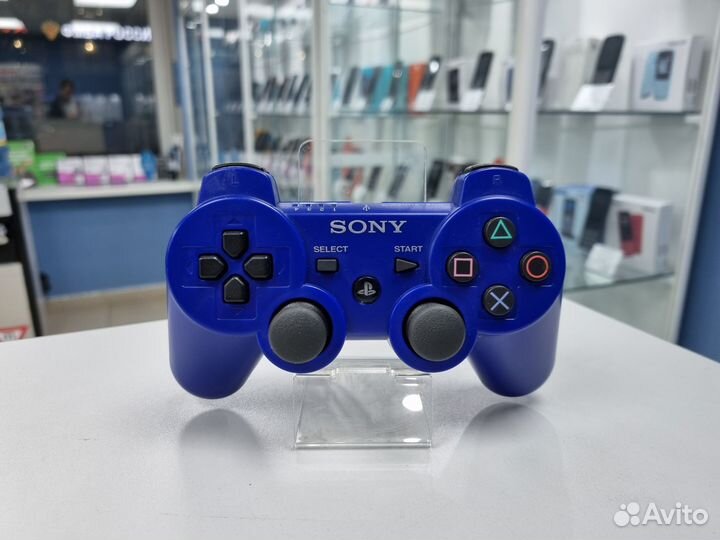 Джойстик для PS3 синий (Вр80)