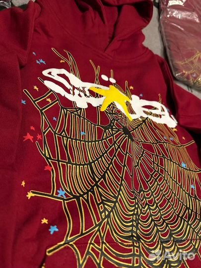 Толстовка Sp5der Young Thug красная