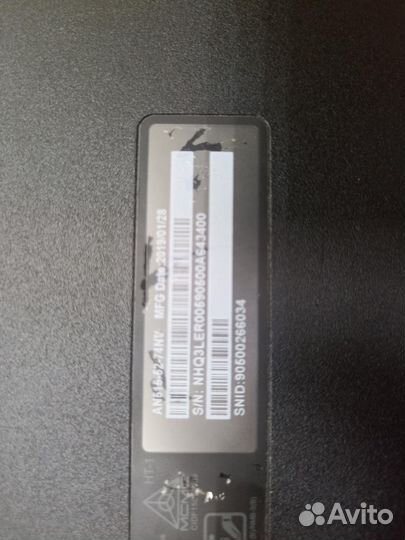 Ноутбук acer nitro AN515-52/GTX 1050TI/ i7-8750H