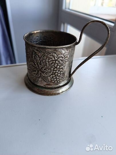 Подстаканник мельхиор СССР