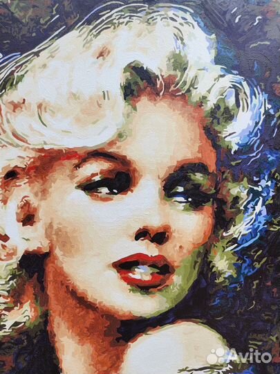 Картина по номерам Мэрилин Монро, готовая