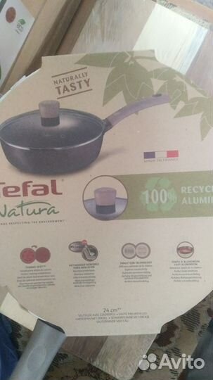 Сотейник Tefal Natura c крышкой