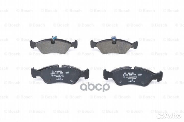 Колодки тормозные дисковые перед 0986491900