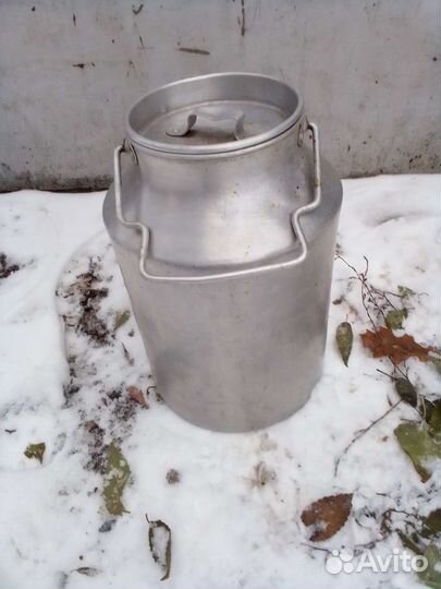 Фляга алюминиевая бу 40л СССР бидон 10 литров