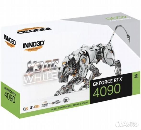 Видеокарта Inno3D GeForce RTX 4090 X3 OC white, 24