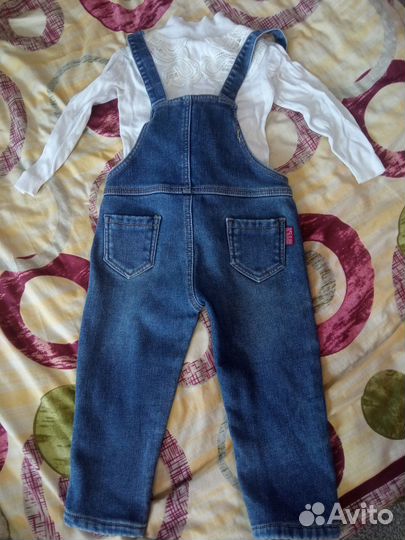 Джинсовый комбинезон 86-92
