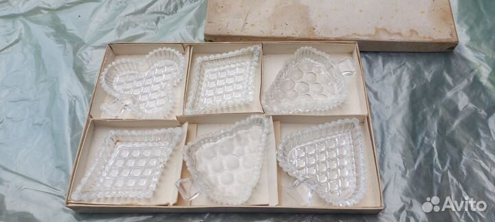 Старые вещи. Б/У. Розетки хрустальные