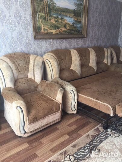 Диван и 2 кресла