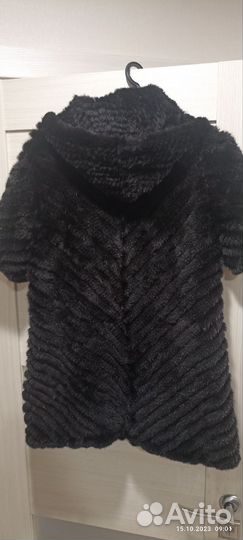 Жилетка женская вязаная норка 46р