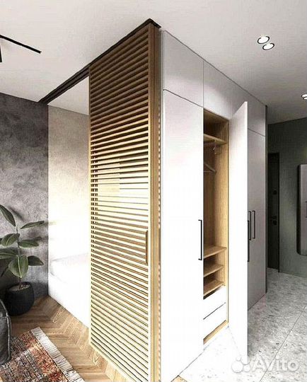 Раздвижные перегородки в гардеробную, шкаф