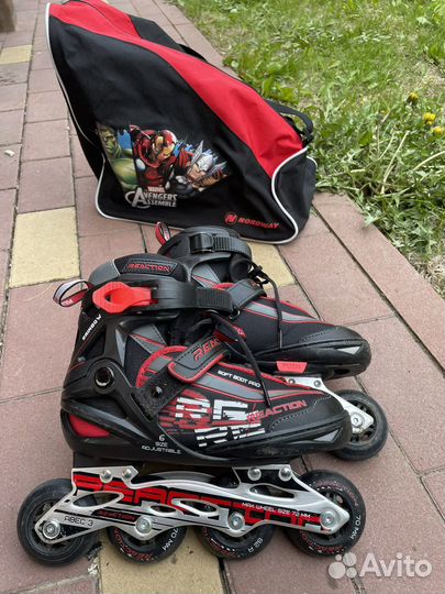 Ролики детские раздвижные Reaction р. 31-36