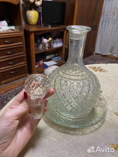 Графин стекло СССР 1950 года