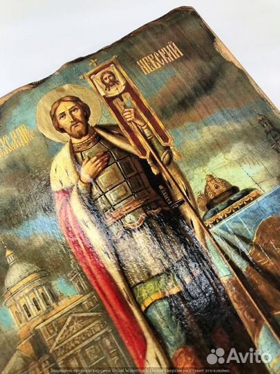 Панно Икона Александр Невский Святой