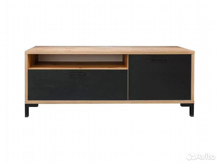 Тумба для тв блэквуд, Дуб Вотан + чёрный
