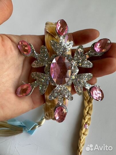 Ободок с косичкой Эльза Анна Холодное сердце