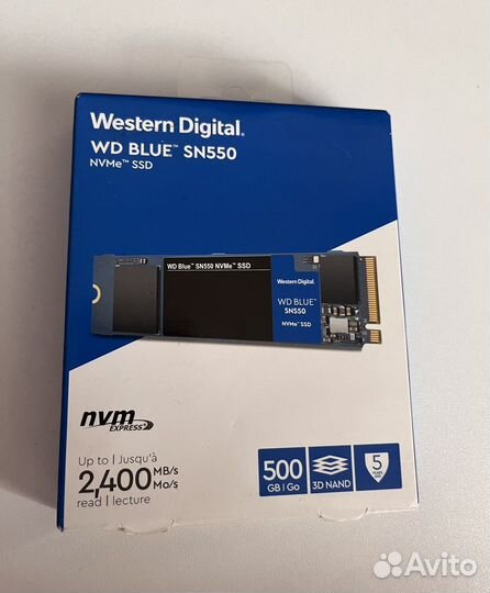 SSD M.2 nvme 500GB WD Blue SN550