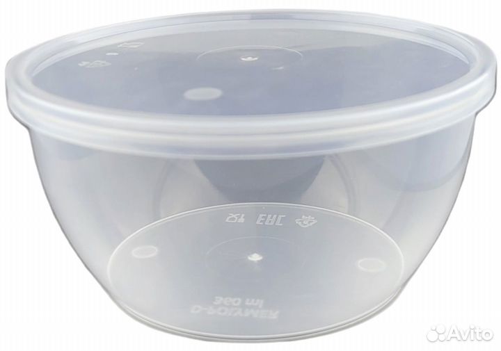 Пластиковые банки с крышкой 360 мл