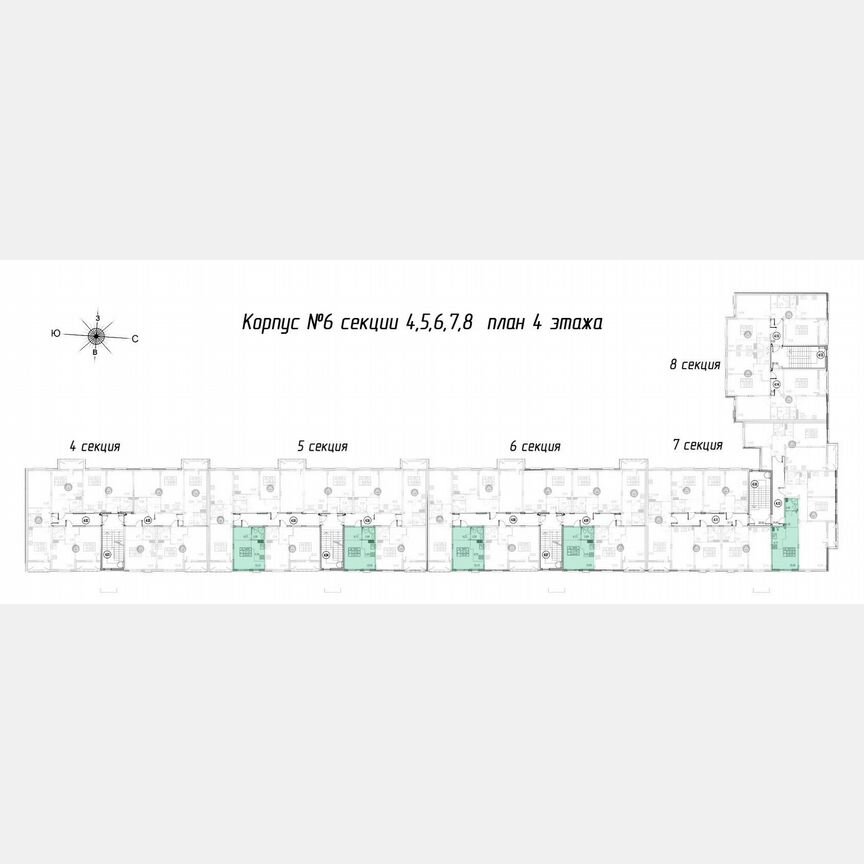 1-к. квартира, 26,9 м², 4/4 эт.