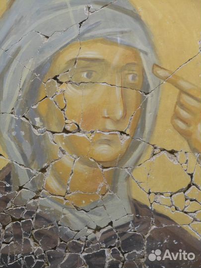 Икона копия древнерусской фрески, Новгород 14 в