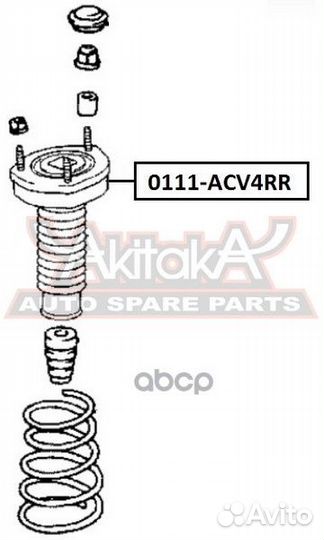 Опора амортизатора toyota camry 06- 0111ACV4RR