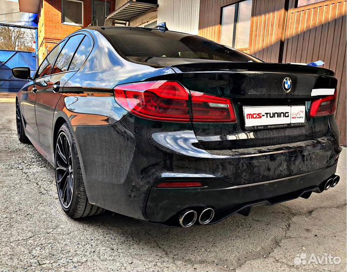 Губа M-Perfomance + Диффузор с насадками BMW G30