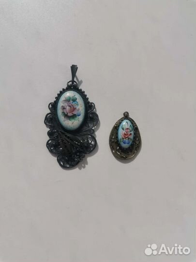 Винтажные серьги и кулоны СССР