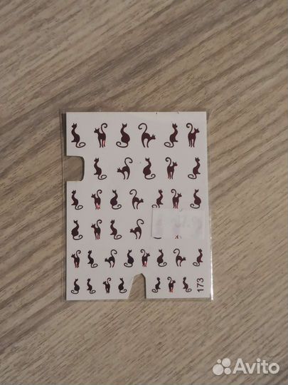 Наклейки на ногти кошечки