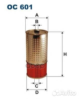 Фильтр масляный OC 601 OC601 Filtron