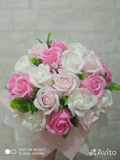 Букет из мыльных цветов