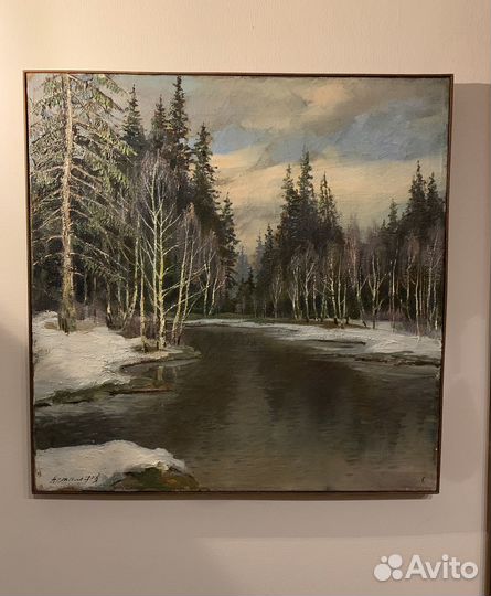 Картина Астальцев В.В., «Март» пейзаж, холст, масл