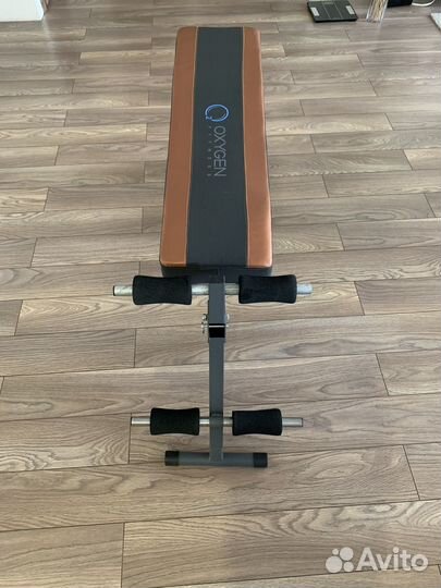 Скамья тренажер для пресса и гиперэкстензии Oxygen